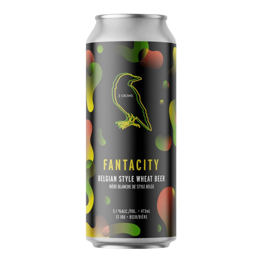 Fantacity Belgian Style Wheat Ale by 2 Crows Brewing Co., beer label