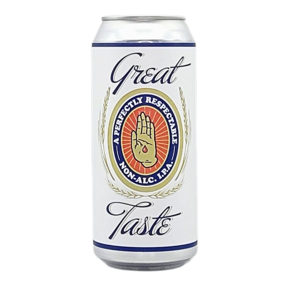 Great Taste IPA Non-Alcoholic by Blood Brothers Brewing, beer label