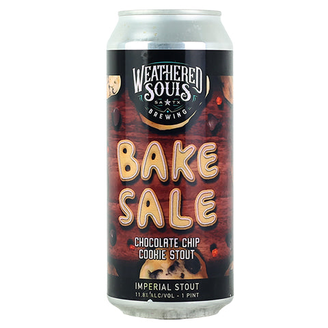 Weathered Souls Bake Sale - Chocolate Chip Cookie Stout by Weathered Souls Brewing Co., beer label