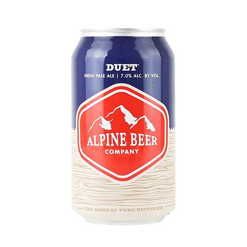Duet IPA by Alpine Beer Company, beer label