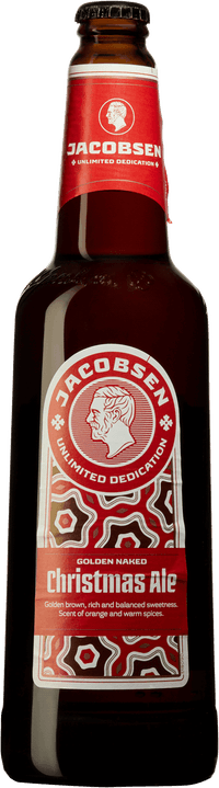 Jacobsen Golden Naked Christmas Ale by Carlsberg Danmark, beer label
