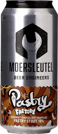 Moersleutel Pastry Factory Coconut Chocolate Truffles by Moersleutel Craft Brewery, beer label
