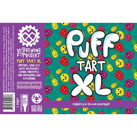 The Brewing Projekt Puff Tart XL Sour Ale by The Brewing Projekt, beer label