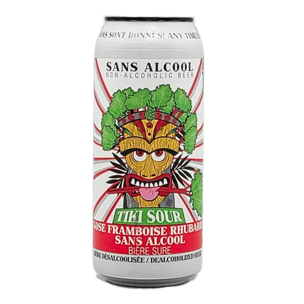 Non-Alcoholic Raspberry Rhubarb Gose by Lagabière Microbrewery, beer label