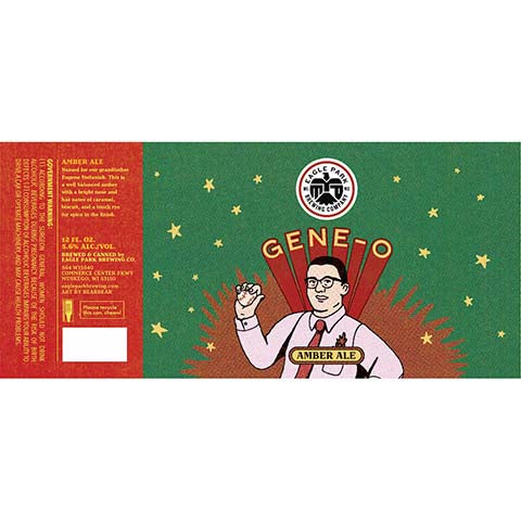 Eagle Park Gene-O Amber Ale by Eagle Park Brewing Company, beer label