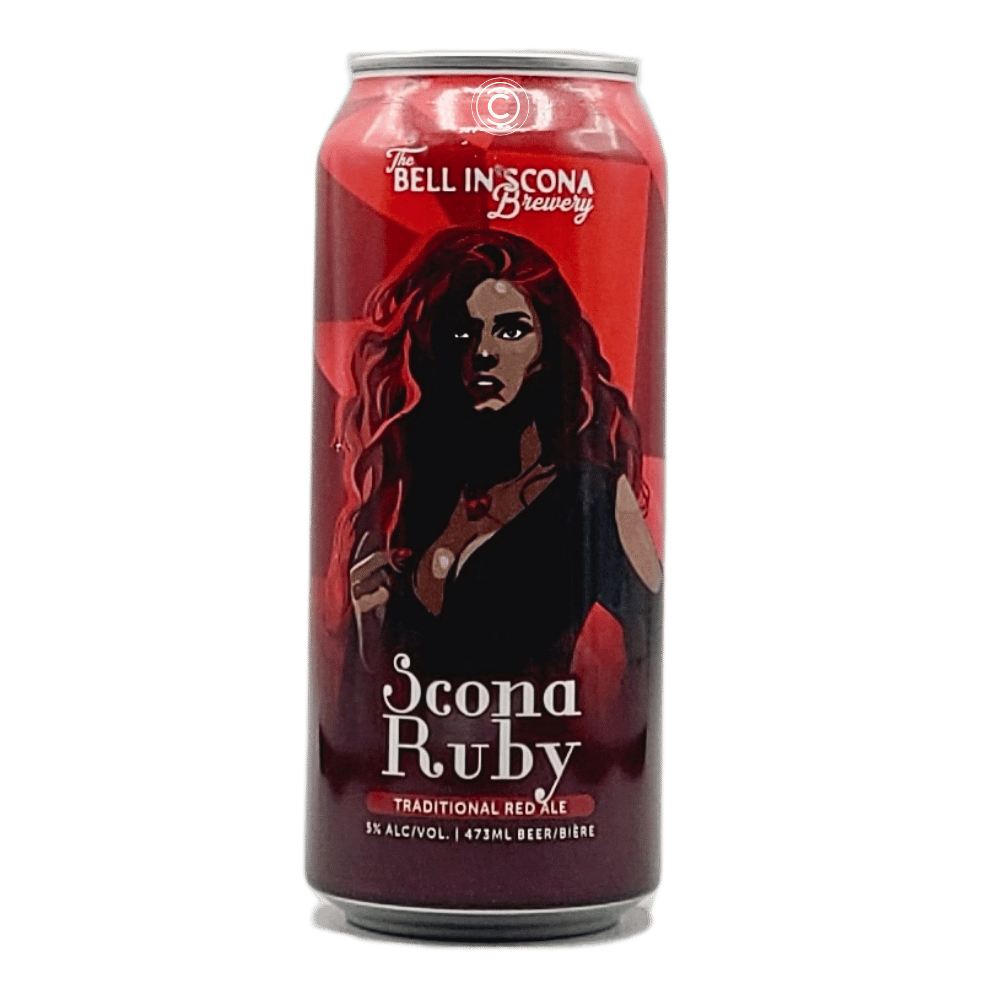 Scona Ruby Red Ale by The Bell In Scona Brewery, beer label