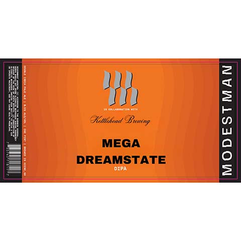 Modestman Mega Dreamstate DIPA by Modestman Brewing, beer label
