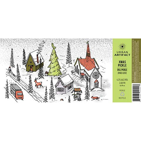 Urban Artifact Xmas Pickle Gose Ale by Urban Artifact, beer label