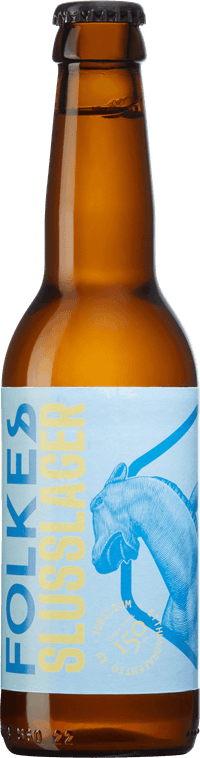 Folkes Slusslager by Aktiebolaget Centralbryggeriet i Linköping, beer label