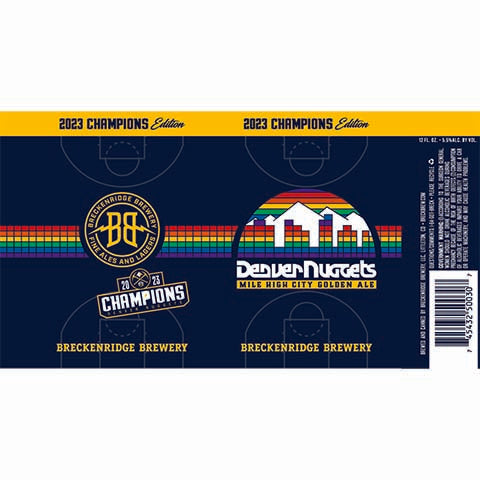 Breckenridge Mile High City Golden Ale (2023) by BrewDog, beer label