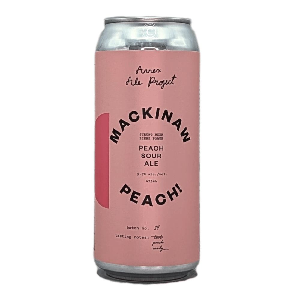 Mackinaw Peaches! Peach Sour by Annex Ale Project, beer label