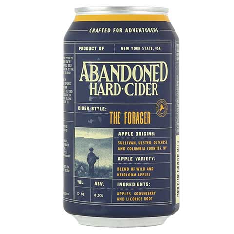 Abandoned The Forager Hard Cider by Abandoned Hard Cider, beer label