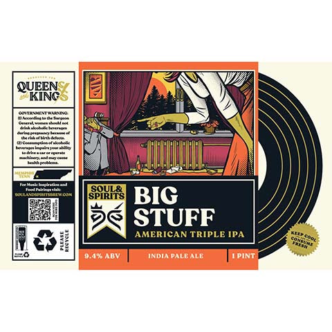 Soul & Spirits Big Stuff TIPA by Soul & Spirits Brew, beer label