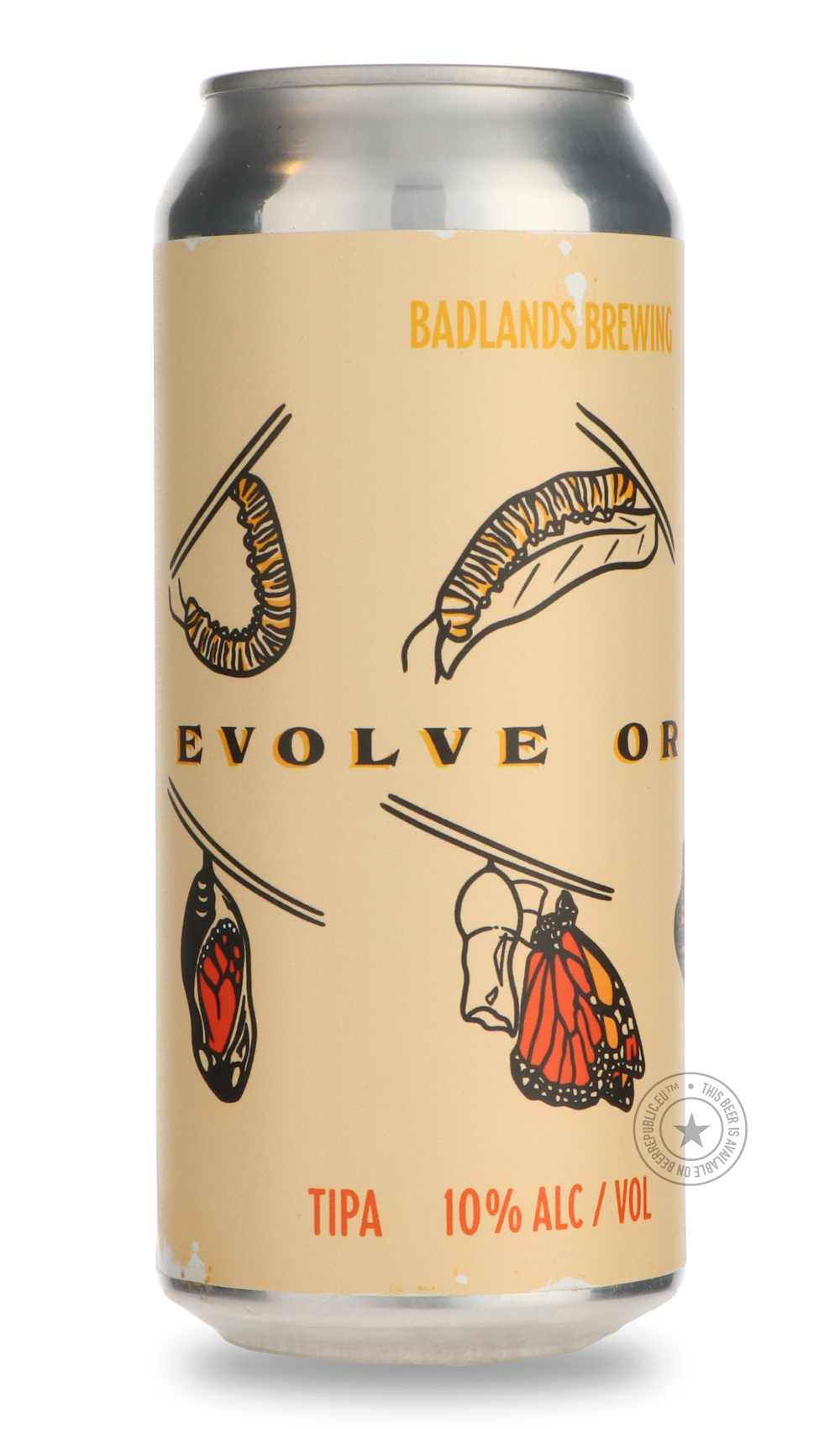 Evolve Or Die by Badlands Brewery, beer label