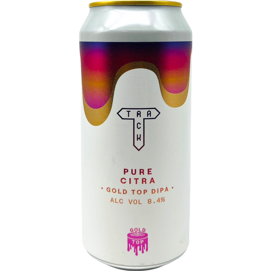 Track PURE Citra  (Gold Top DIPA) by Track Brewing Co., beer label