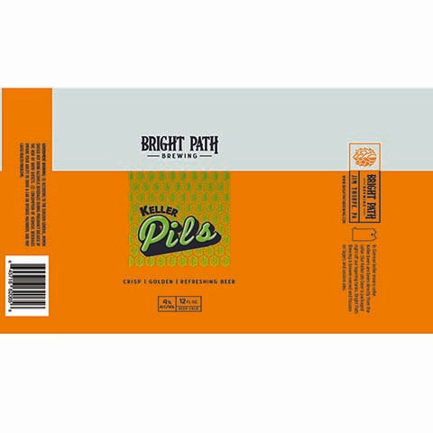 Bright Path Keller Pils by Bright Path Brewing, beer label