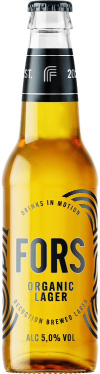 FORS Organic Lager by Lissåker Nord Bjärneman Company AB, beer label