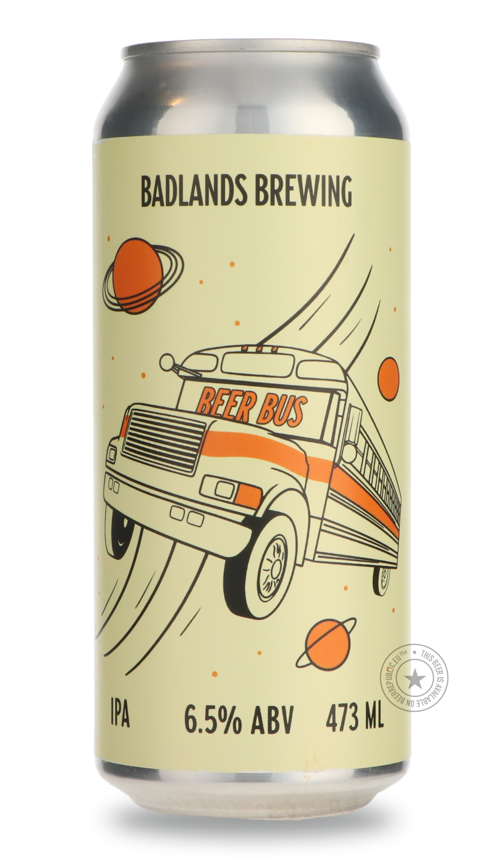 Beer Bus by Badlands Brewery, beer label