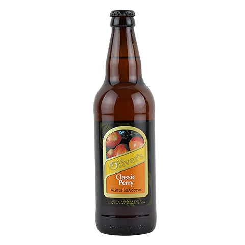 Oliver's Classic Perry Cider by Brasserie Dupont, beer label