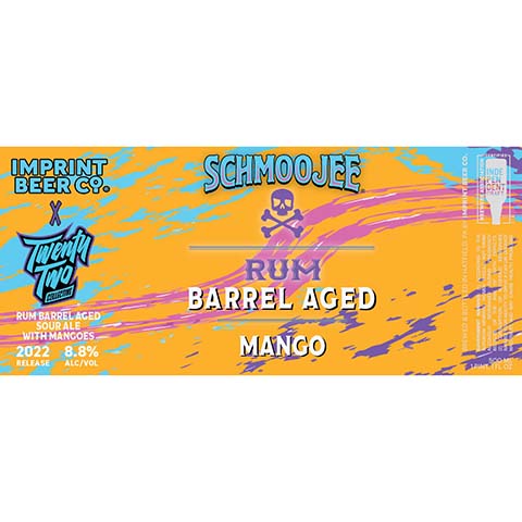 Imprint Schmoojee Rum Barrel Aged Sour Ale by Imprint Beer Company, beer label