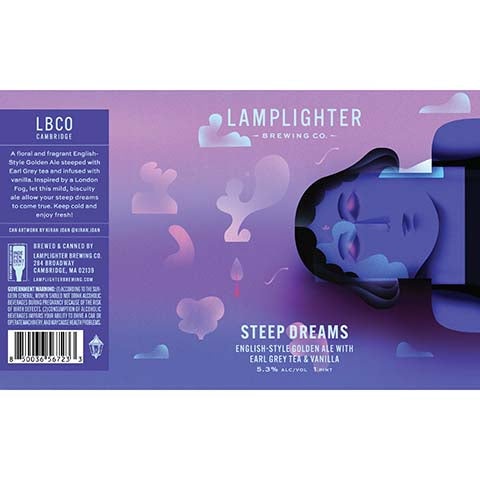 Lamplighter Steep Dreams Golden Ale by Lamplighter Brewing Co., beer label