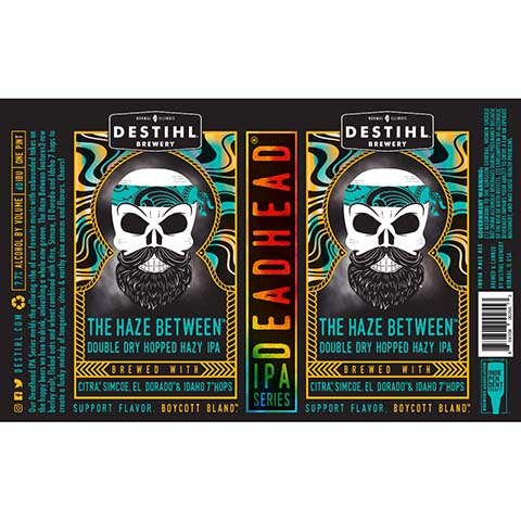 Destihl Deadhead IPA Series: The Haze Between by Destihl Brewery, beer label