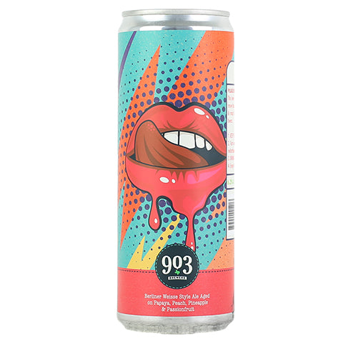 903 P4 Slushy Sour (papaya, peach, pineapple and passionfruit) by 903 Brewers, beer label