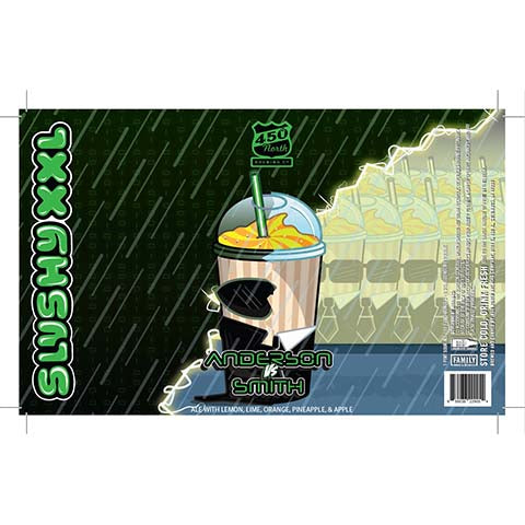 450 North Anderson Vs Smith Slushy XXL Sour by 450 North Brewing Company, beer label