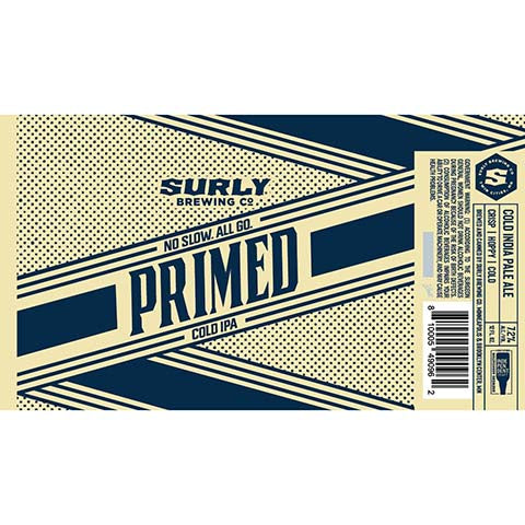 Surly No Slow. All Go. Primed Cold IPA by Surly Brewing Company, beer label