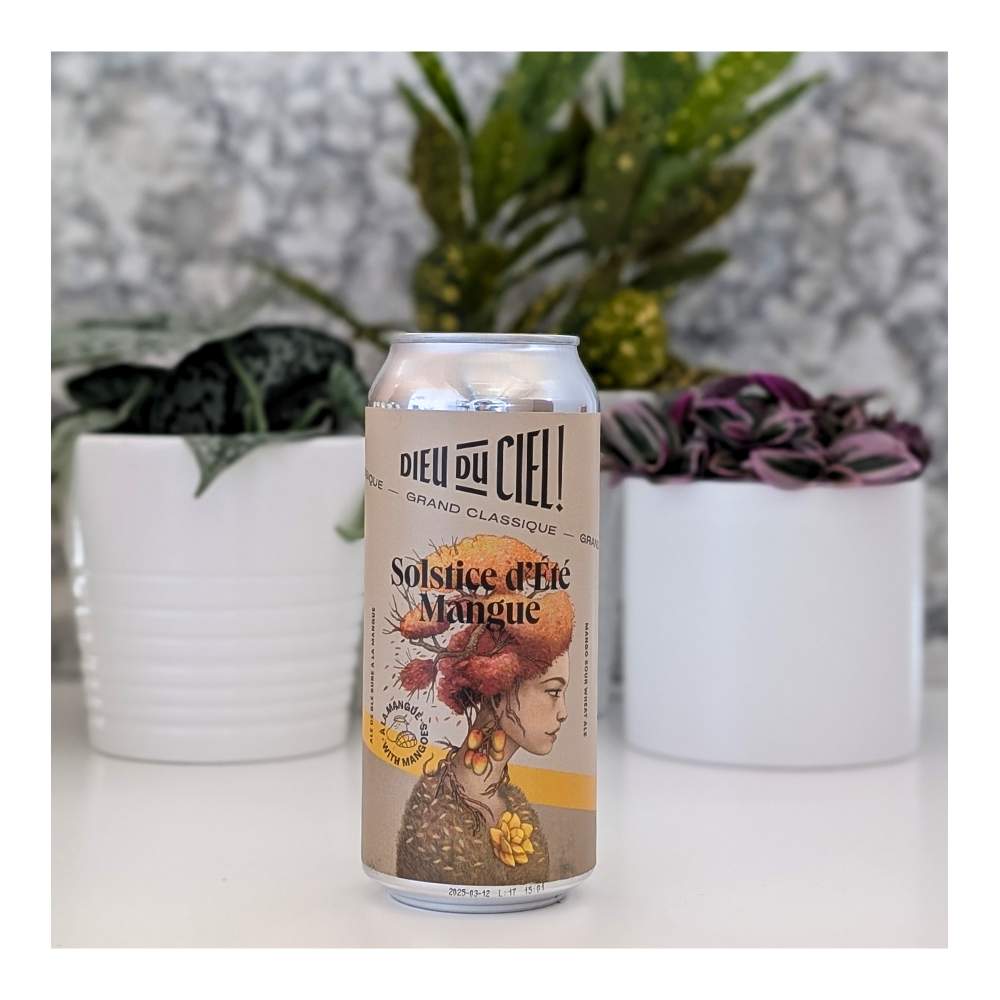 Solstice d'Ete Mangue Sour by Brasserie Dieu du Ciel!, beer label