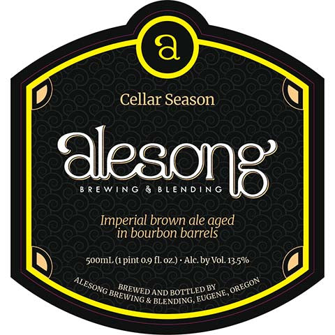 Alesong Cellar Season Imperial Brown Ale by Alesong Brewing & Blending, beer label