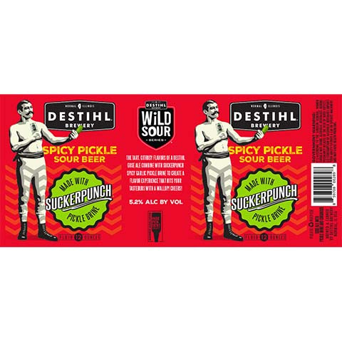 Destihl Wild Sour Spicy Pickle Sour by Destihl Brewery, beer label