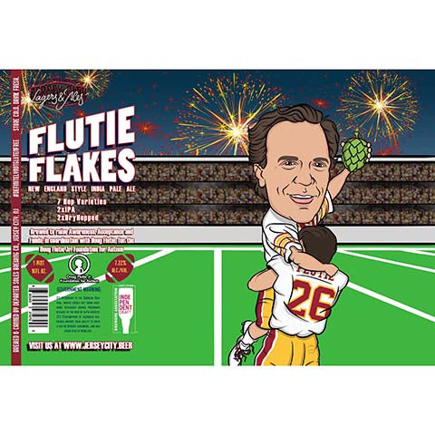 Departed Soles Flutie Flakes Oat Beeracle NEIPA by Departed Soles Brewing, beer label