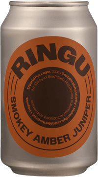 Smokey Amber Juniper by Ringu Brewing, beer label
