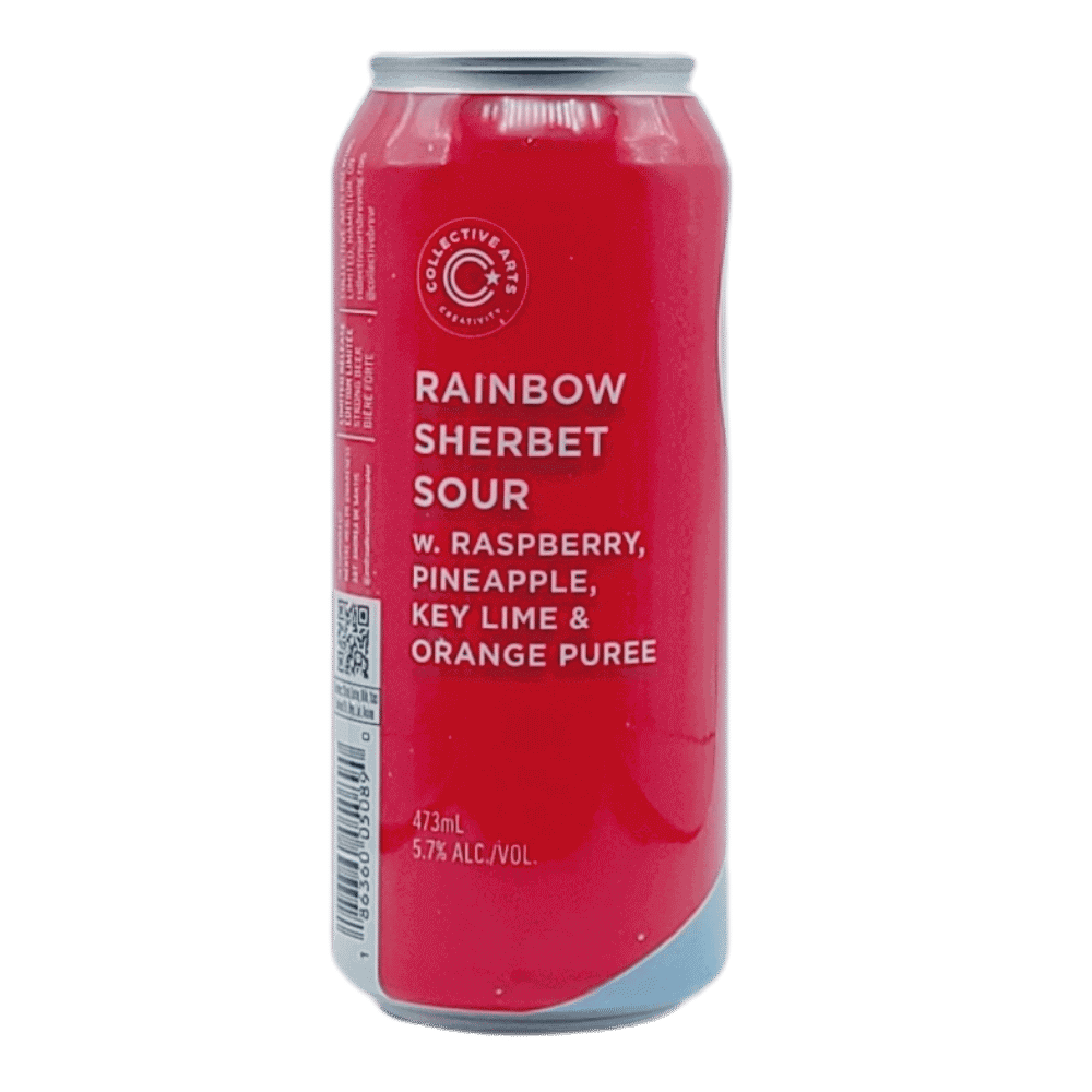 Rainbow Sherbert Sour by Collective Arts Brewing, beer label