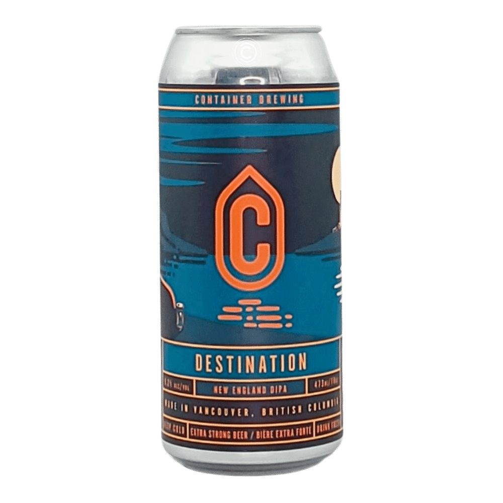 Destination New England DIPA by Container Brewing Ltd., beer label