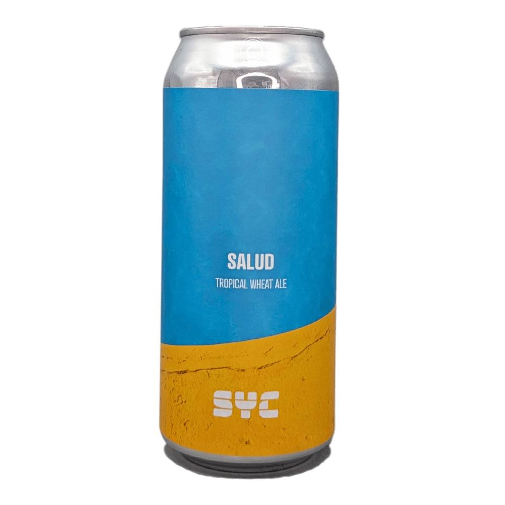 Salud Tropical Wheat Ale by SYC Brewing Co., beer label