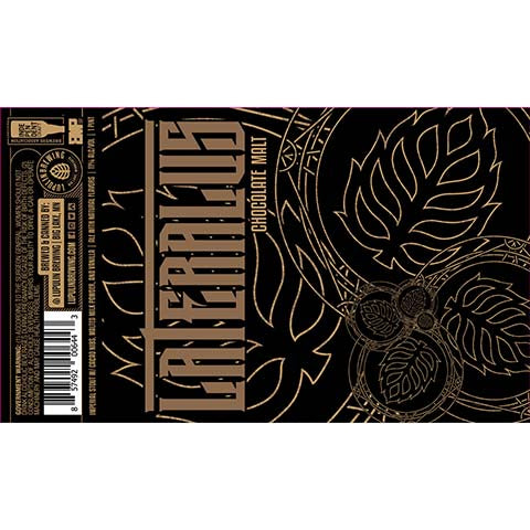 Lupulin Lateralus Chocolate Malt Imperial Stout by Lupulin Brewing, beer label