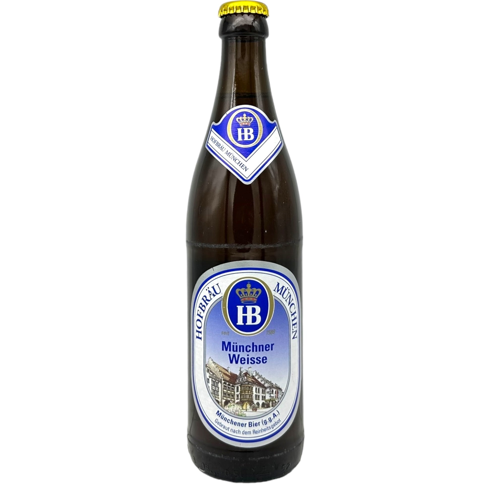Hofbräu Münchner Weisse by Hofbräu, beer label