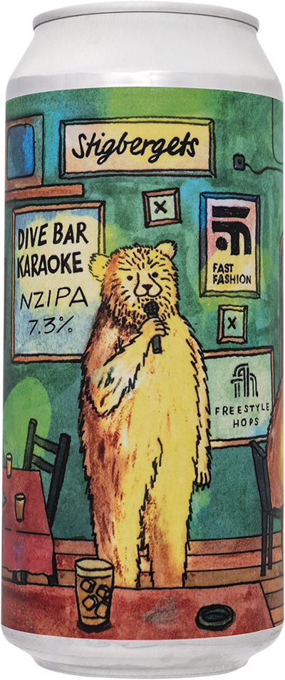Dive Bar Karaoke by Stigbergets Bryggeri, beer label