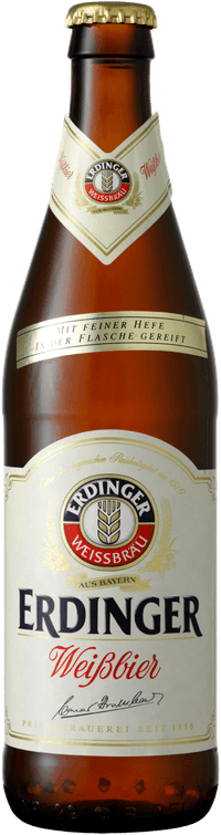 Weissbier Hefe by Erdinger, beer label