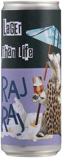 Lager than Life by RajRaj Bryggeri, beer label