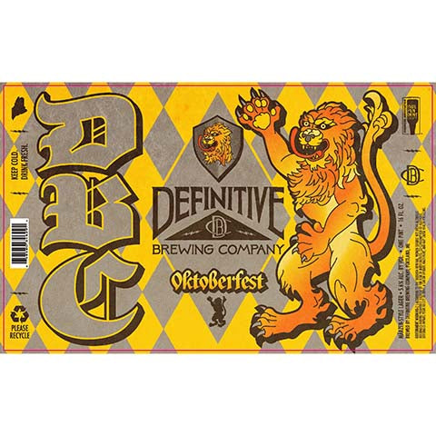 Definitive Oktoberfest Marzen Lager by Definitive Brewing Company, beer label
