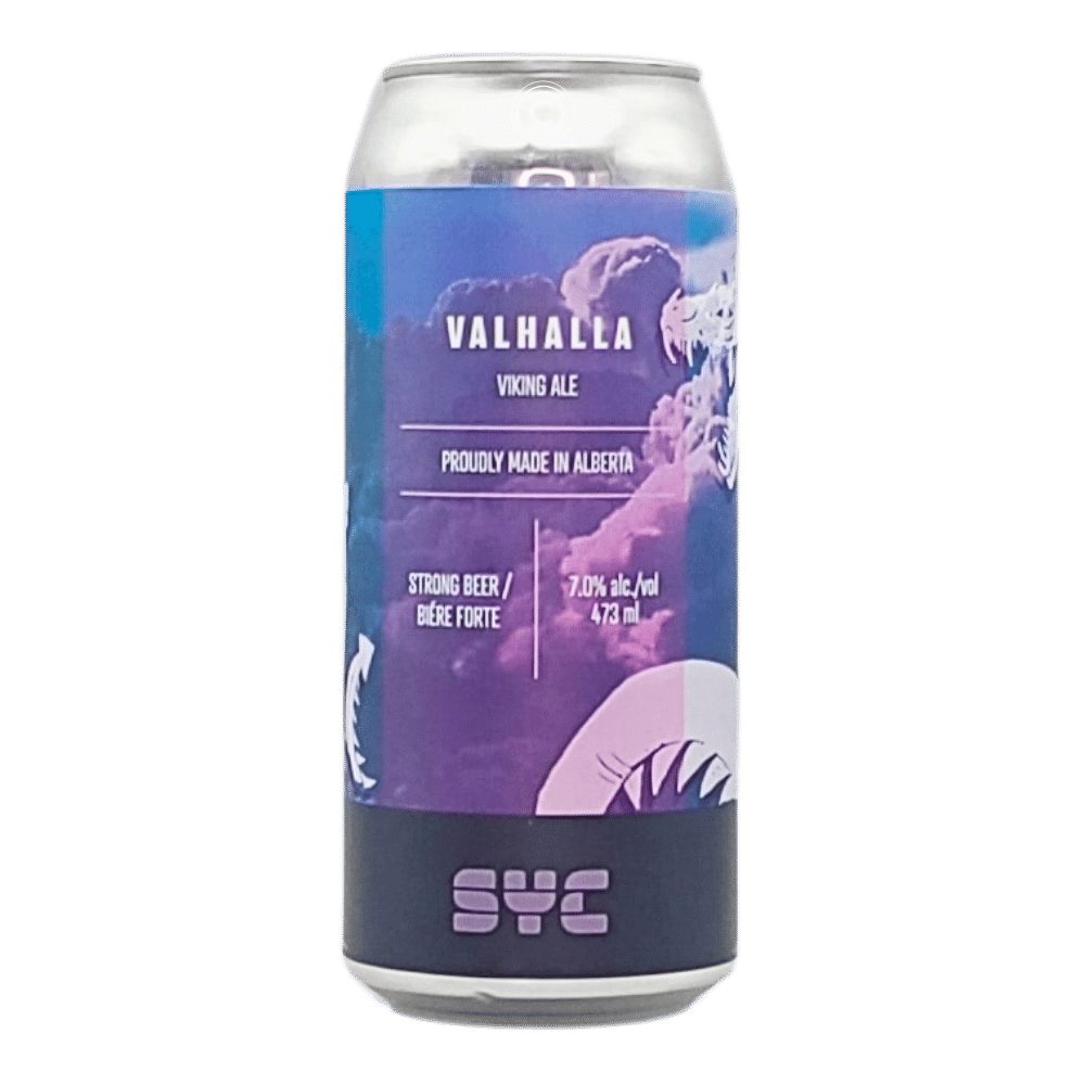 Valhalla Viking Ale by SYC Brewing Co., beer label