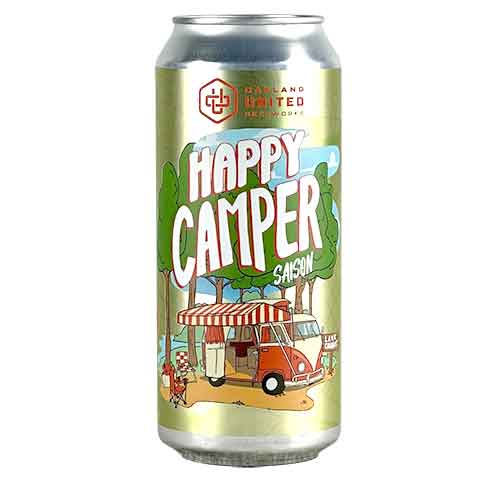 Oakland United Happy Camper Saison by Oakland United Beerworks, beer label