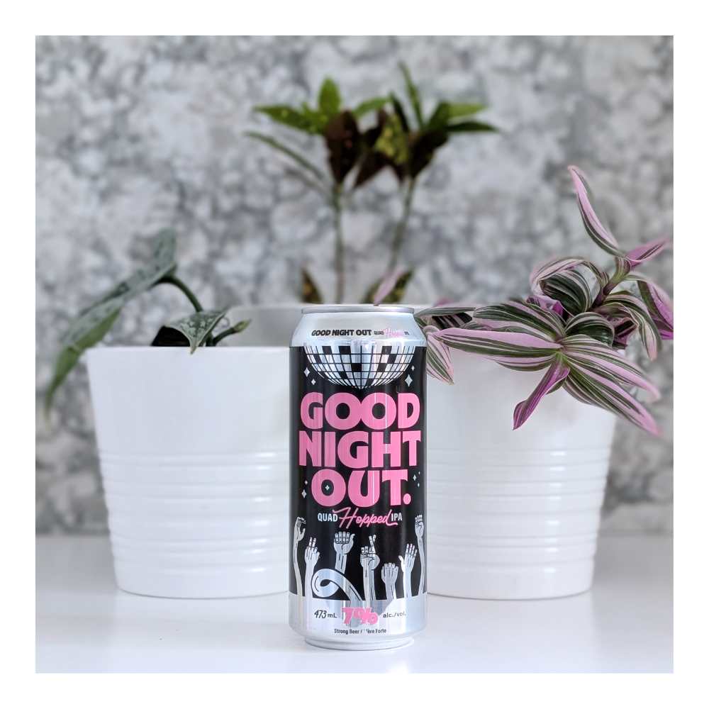 Good Night Out (2026) Hazy IPA by Small Gods Brewing Co., beer label