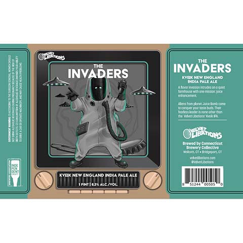 Connecticut The Invaders Kveik NEIPA by Cunnecticut Brewery, beer label