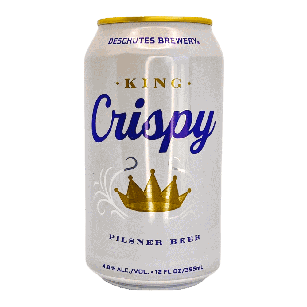 King Crispy Pilsner by Deschutes Brewery, beer label
