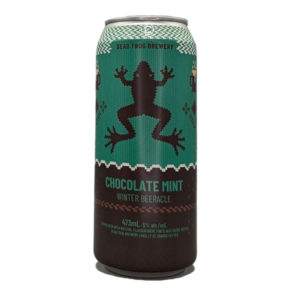 Chocolate Mint Winter Beeracle by Dead Frog Brewery, beer label