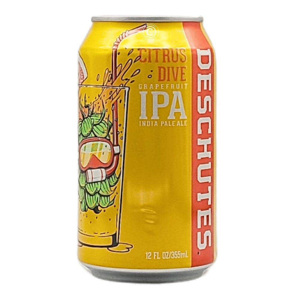 Citrus Dive Grapefruit IPA by Deschutes Brewery, beer label